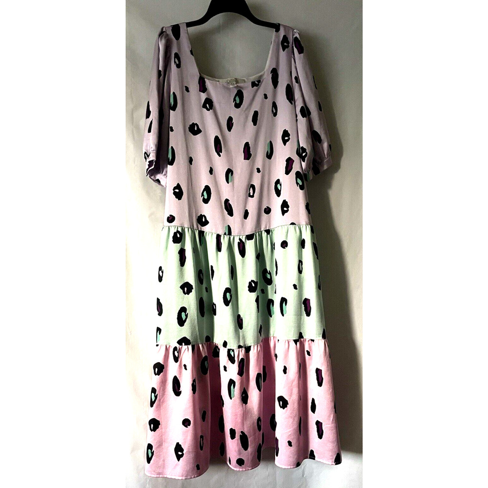Liquorish Women's Size 14 Maxi Dress UK Multi color 100% Polyester